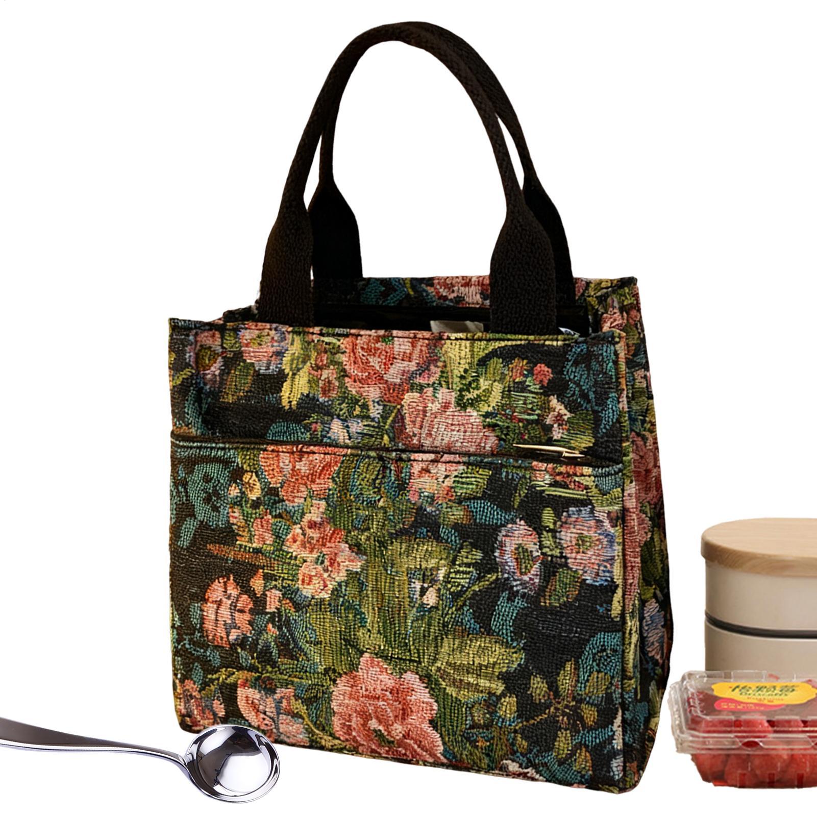 Tote Bag Sublimation - Sac à déjeuner isolé fleur support