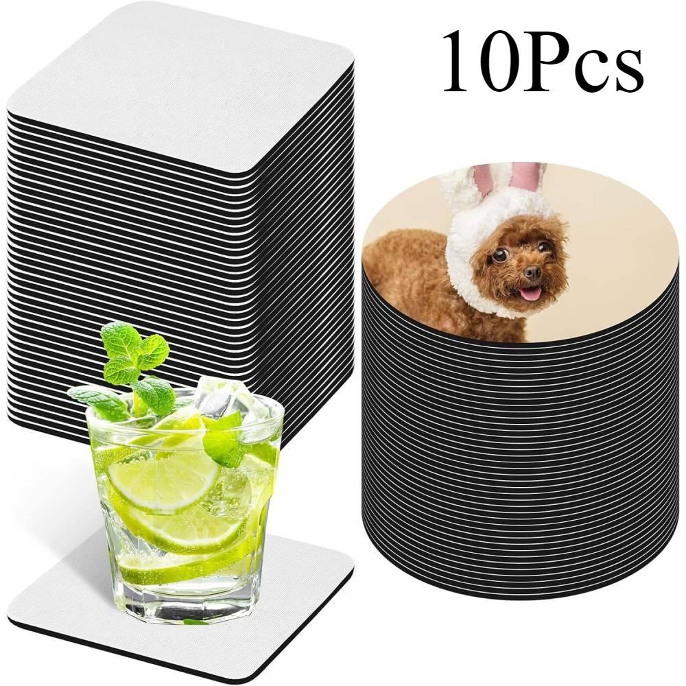 Coaster Sublimation Blank - Ensemble en vrac de sous-verres vierges