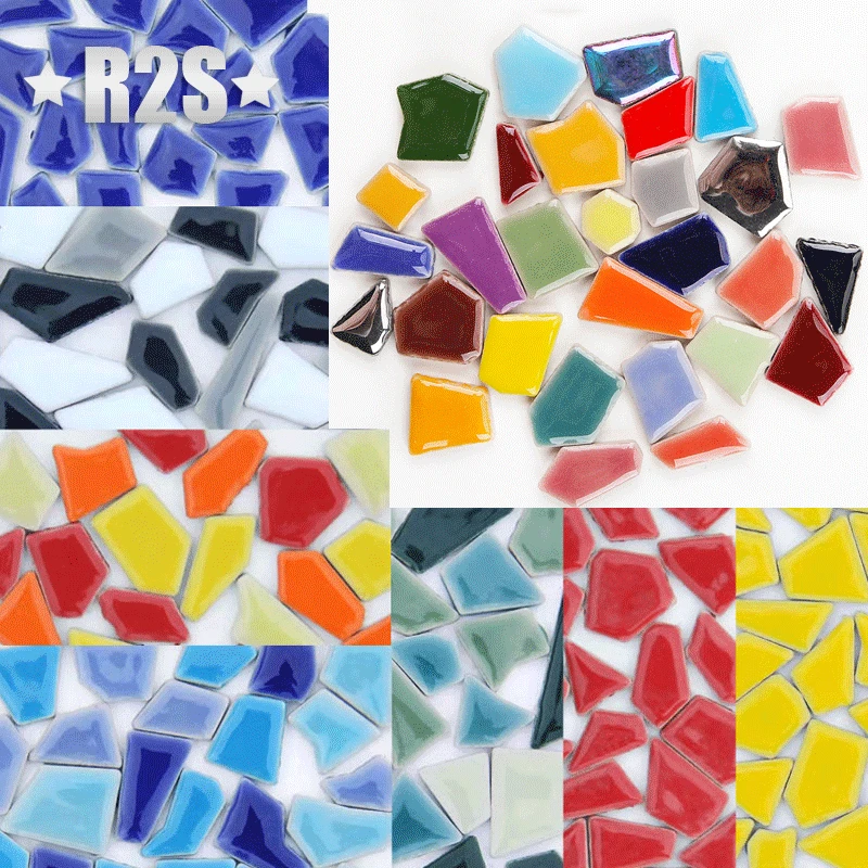 Ceramic Tile Blank - Carreaux de mosaïque en porcelaine, 100g,