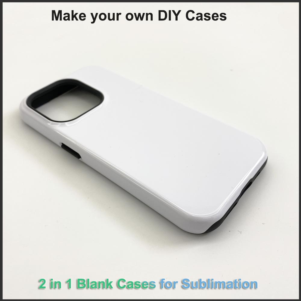 Phone Case Blank Print - 5 pièces 2 en 1 coque