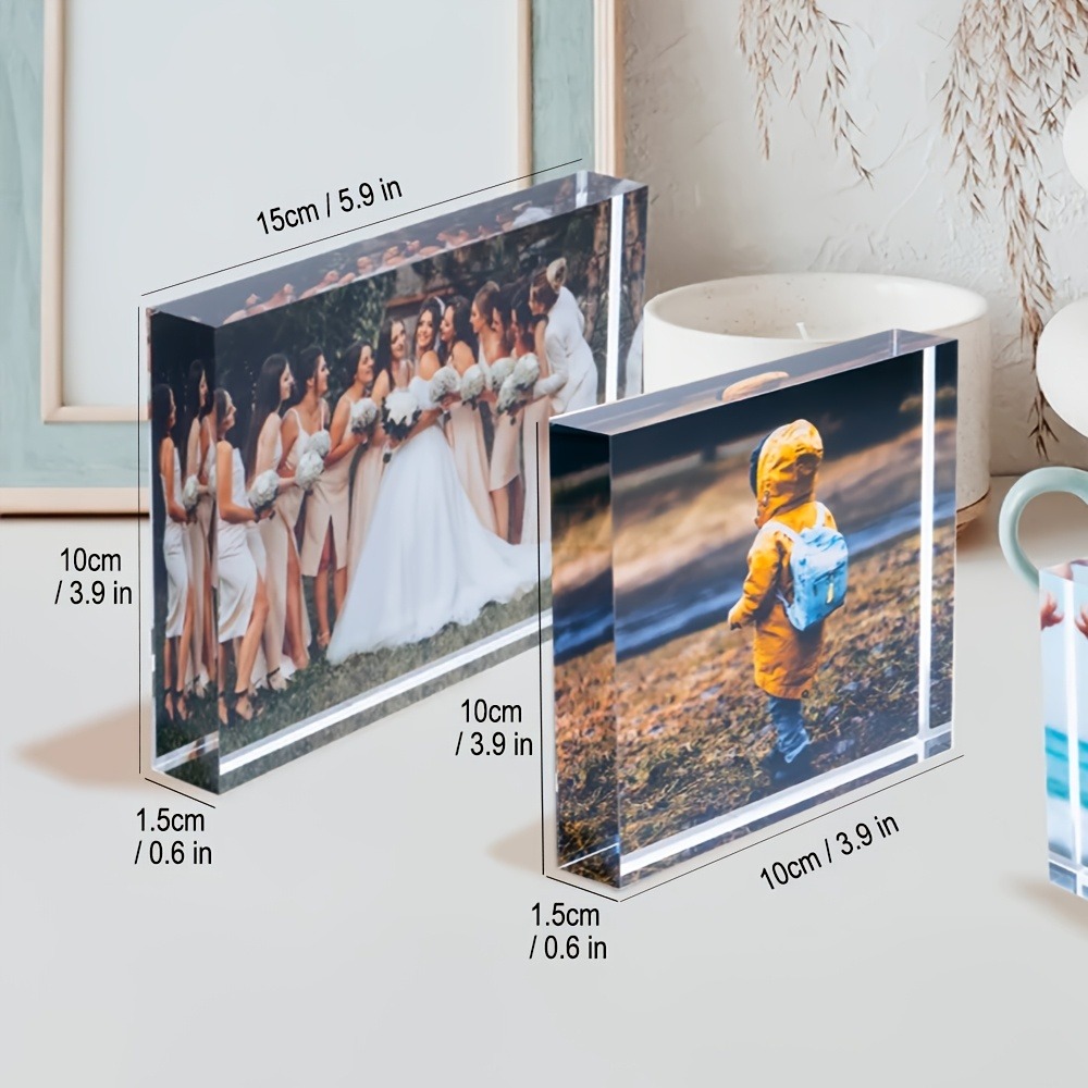 Photo Acrylic Block - Bloc photo 3D personnalisé en acrylique