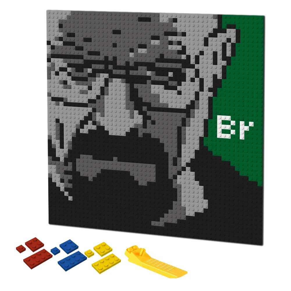Puzzle Blank White - Blocs de construction d'art Pixel rétro,