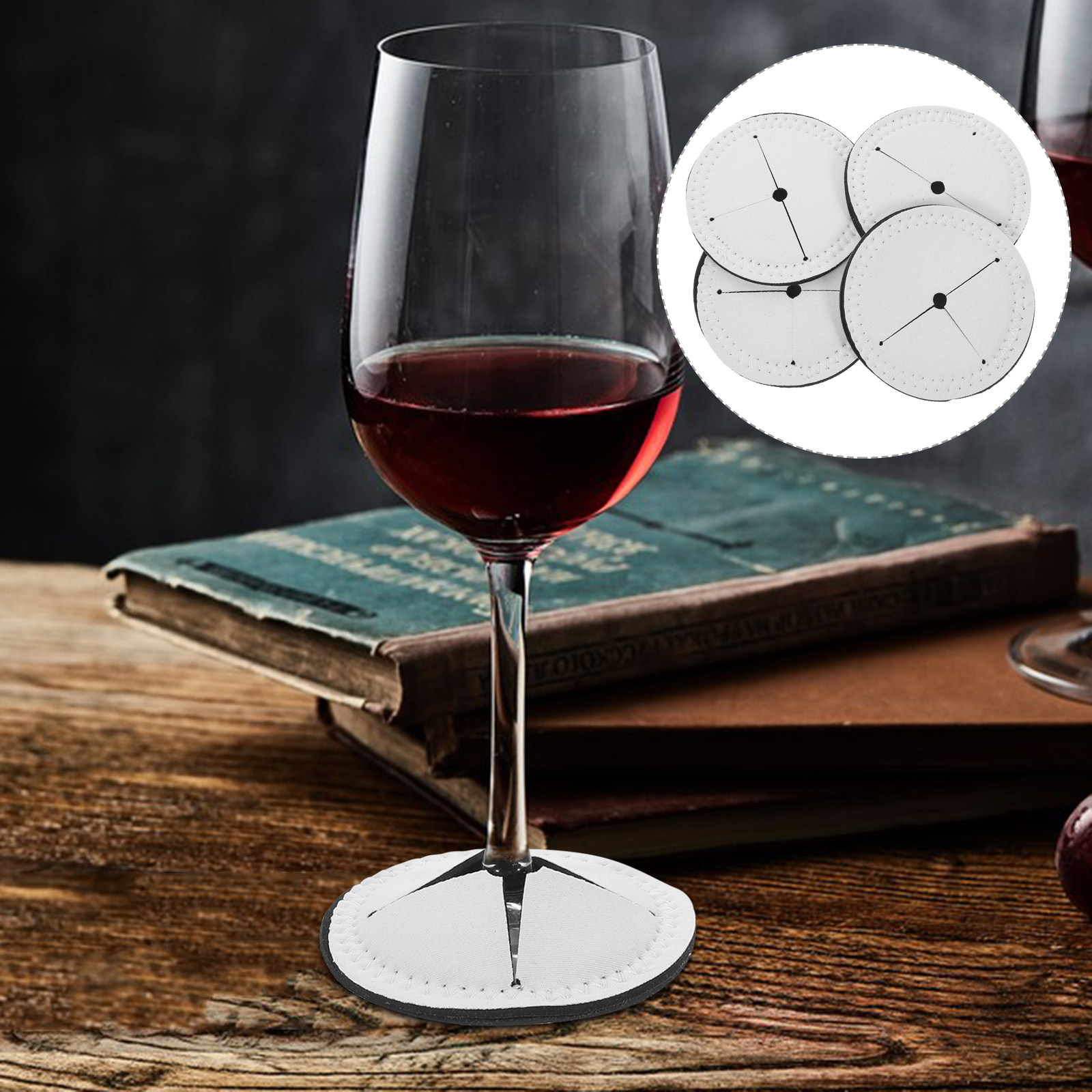 Coaster Sublimation Blank - Lot de 4 sous-verres de sublimation