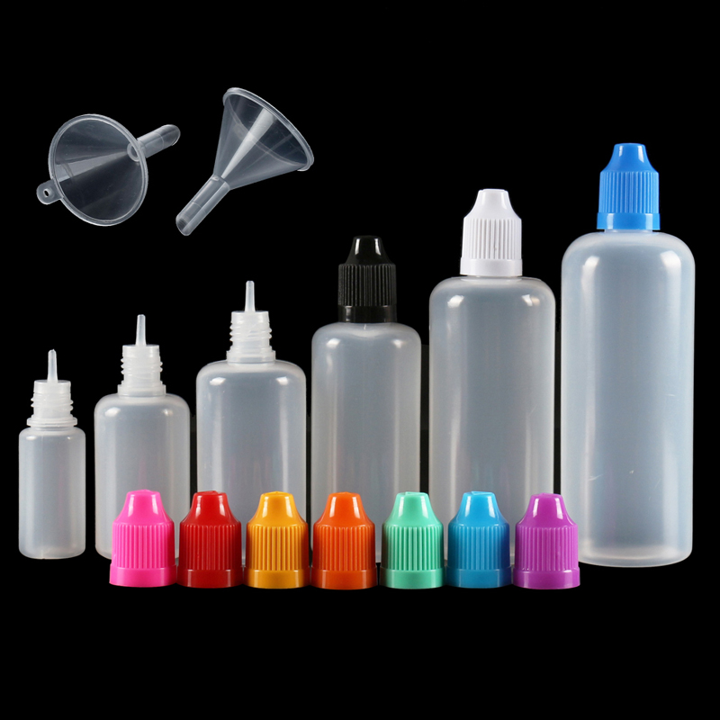 Water Bottle Blank - Bouteilles compte-gouttes vides en plastique LDPE