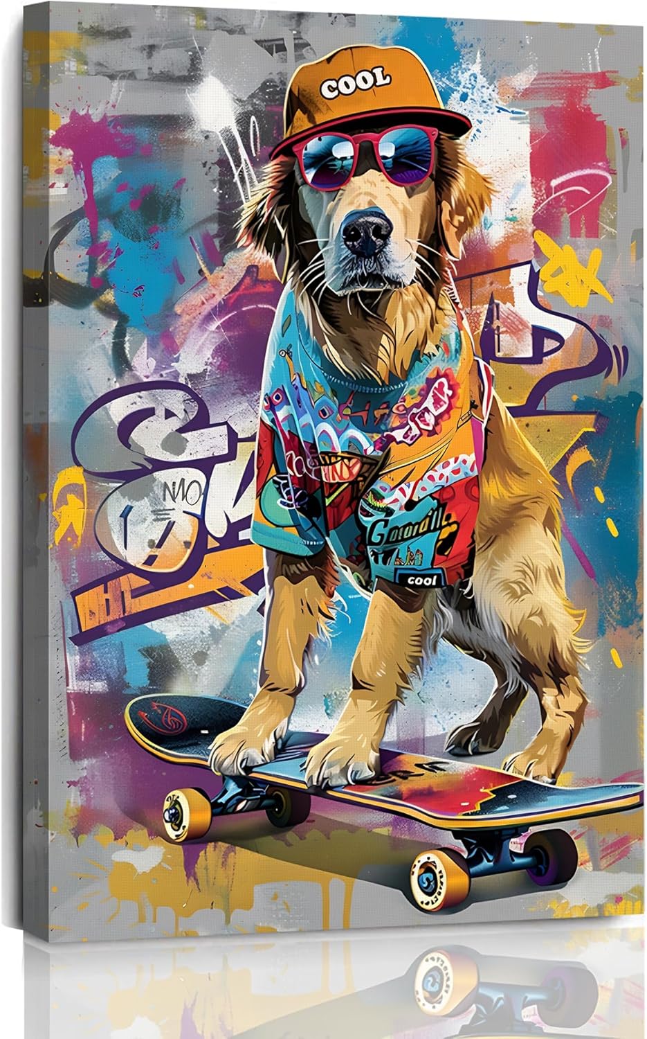 Canvas Wrap Ready - 1p, Tableau mural sur toile coloré
