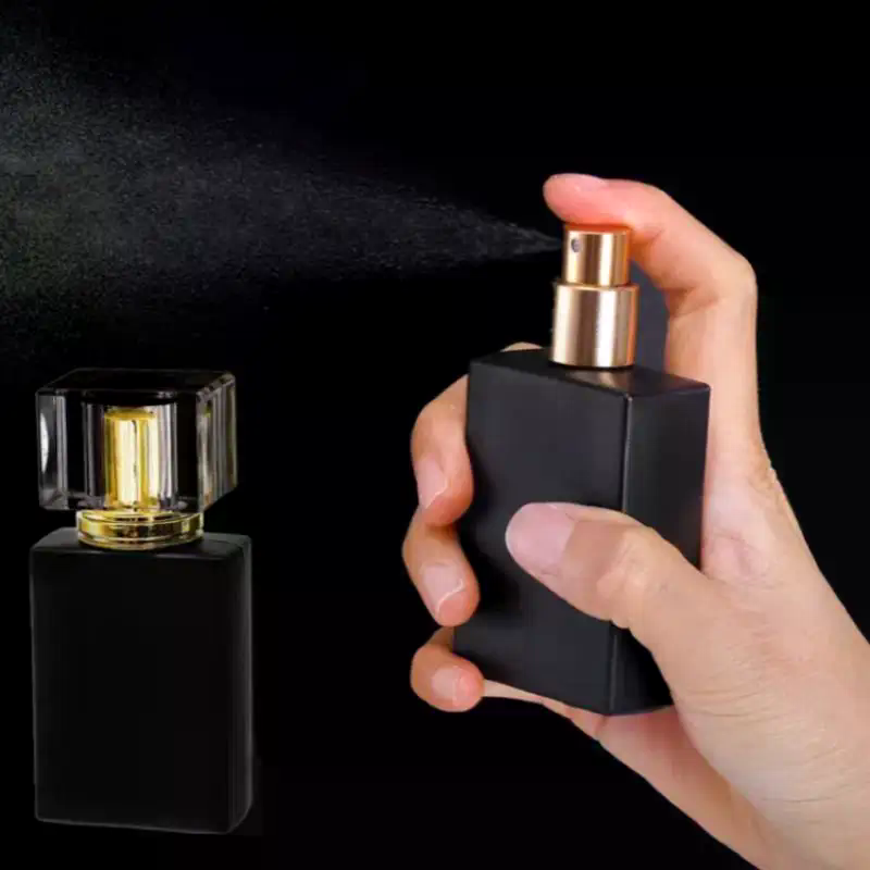 Water Bottle Blank - Bouteille de parfum noir brillant 30/50ml,