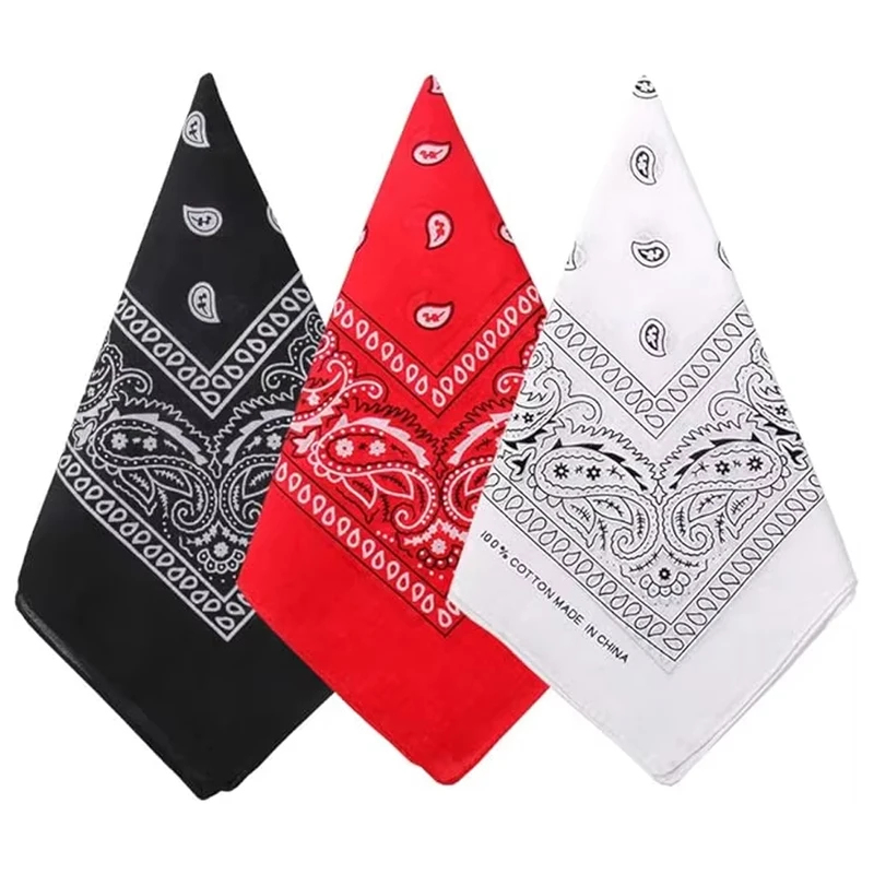 Bandana Blank White - 1 pièce Foulard carré Hip Hop