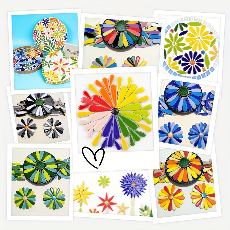 Ceramic Tile Blank - 50g de mosaïques en céramique en