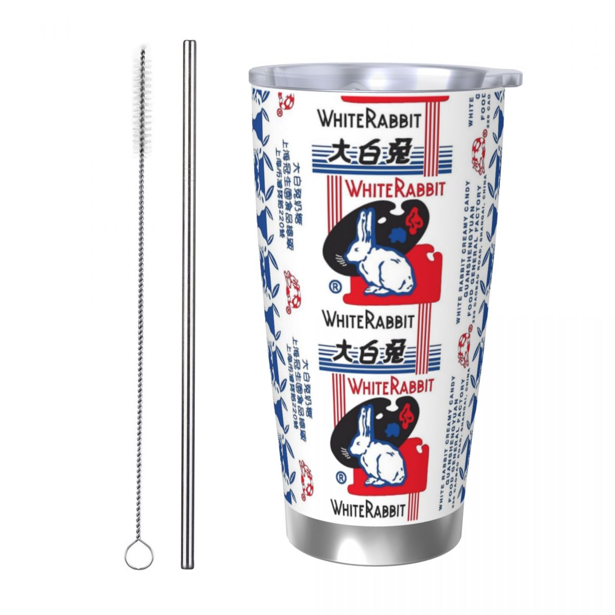Tumbler 20Oz White - Gobelet en acier inoxydable pour bonbons