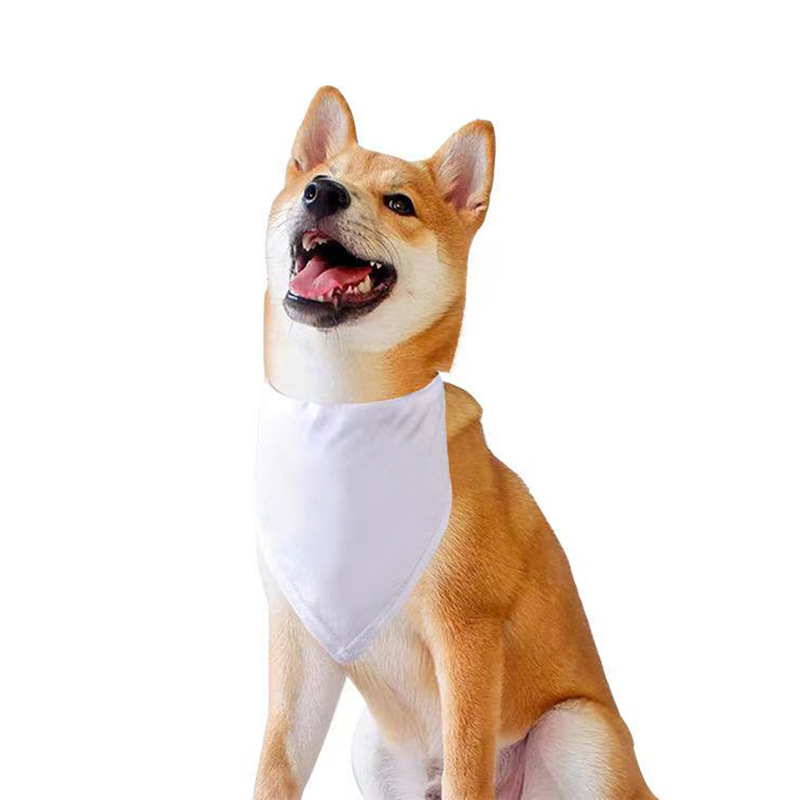 Bandana Blank White - 100 pièces Sublimation blanc chien Bandanas