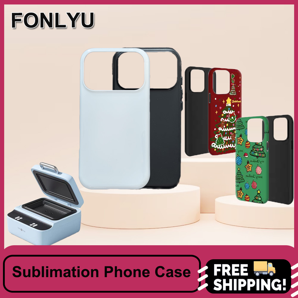 Phone Case Blank Print - FONLYU 5 pièces Sublimation 3D blanc