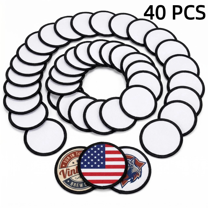 Hat Sublimation Blank - 40 patchs de sublimation vierges thermocollants