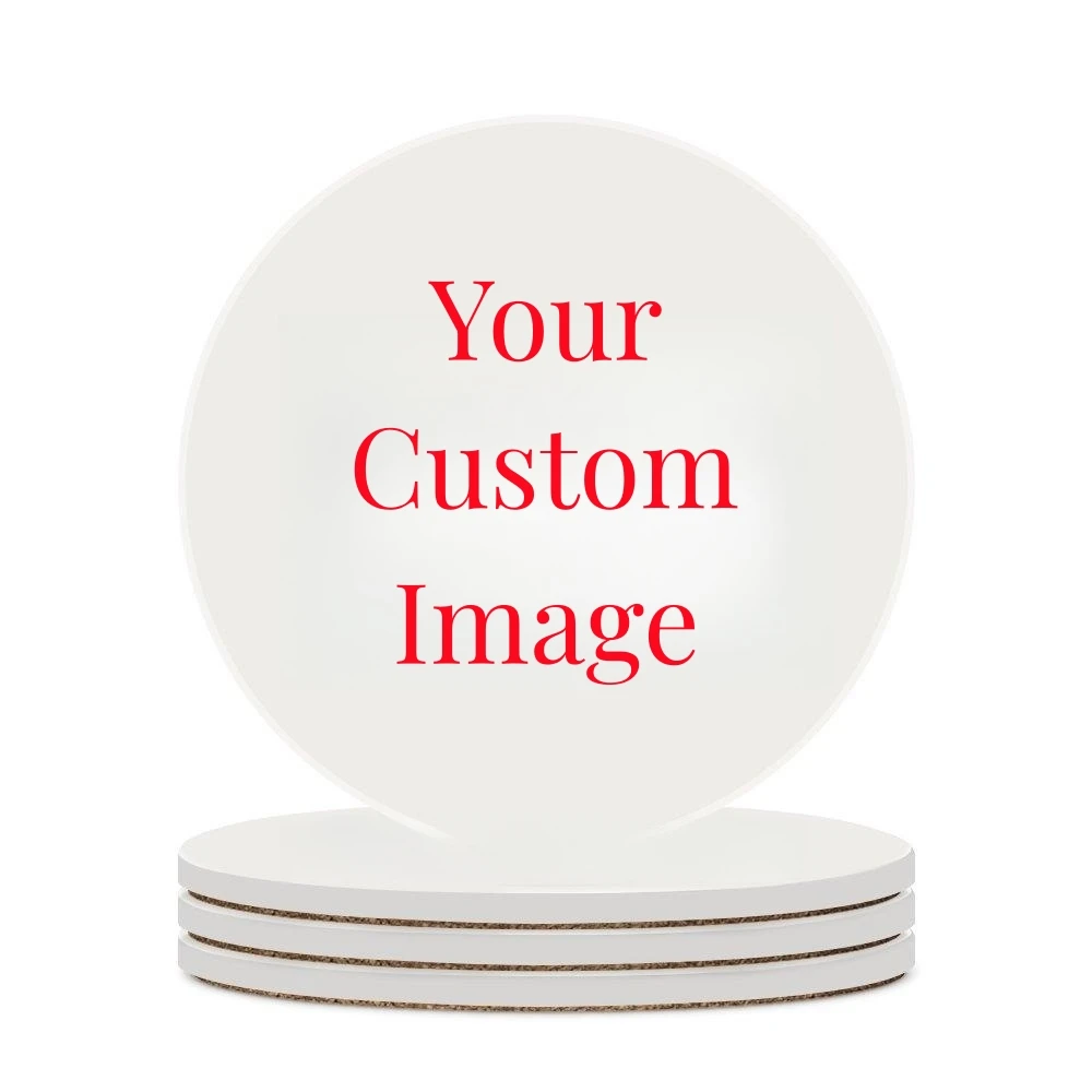 Coaster Sublimation Blank - Céramique absorbante ronde personnalisée, impression personnalisée,