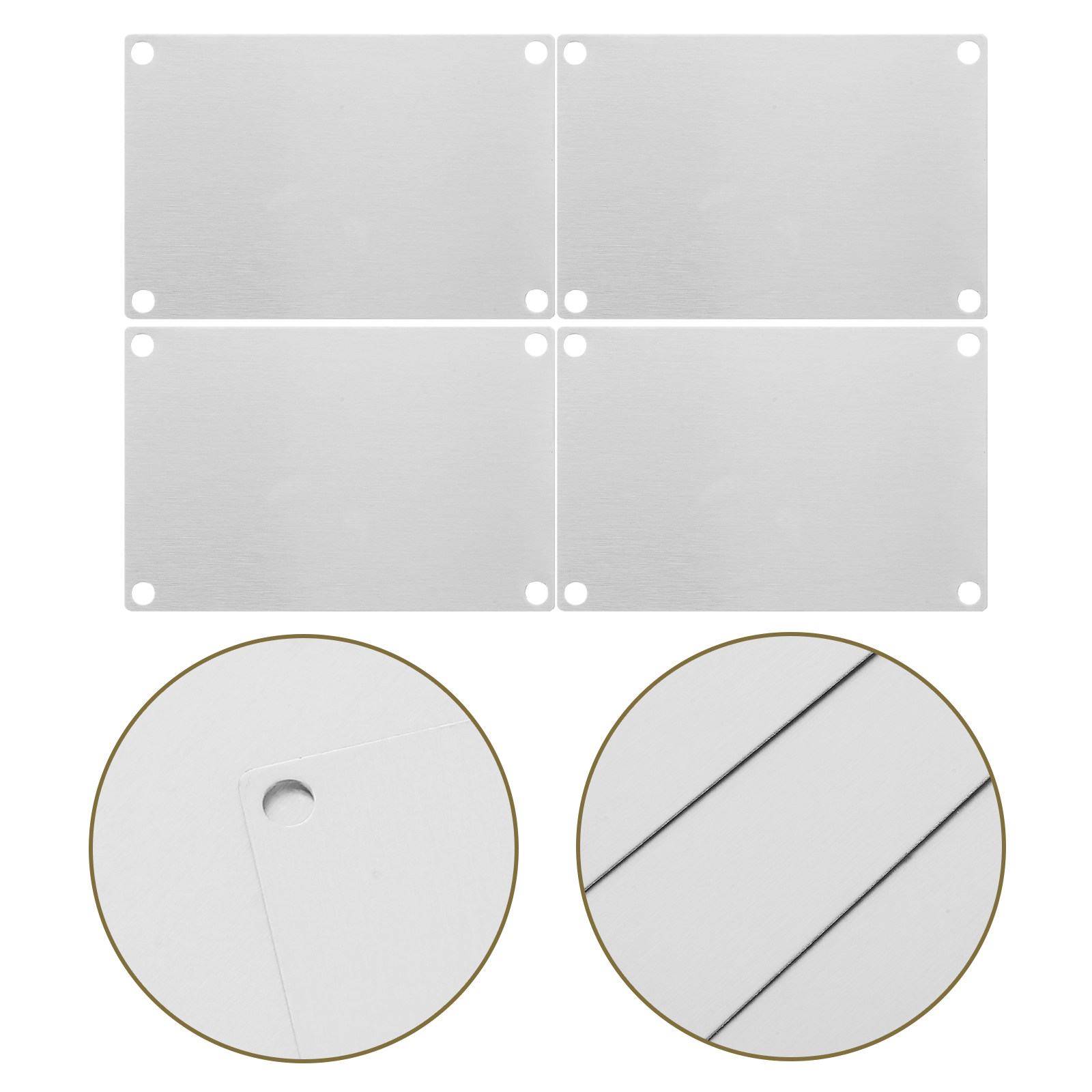 Yard Sign Blank - 5 plaques vierges en acier inoxydable