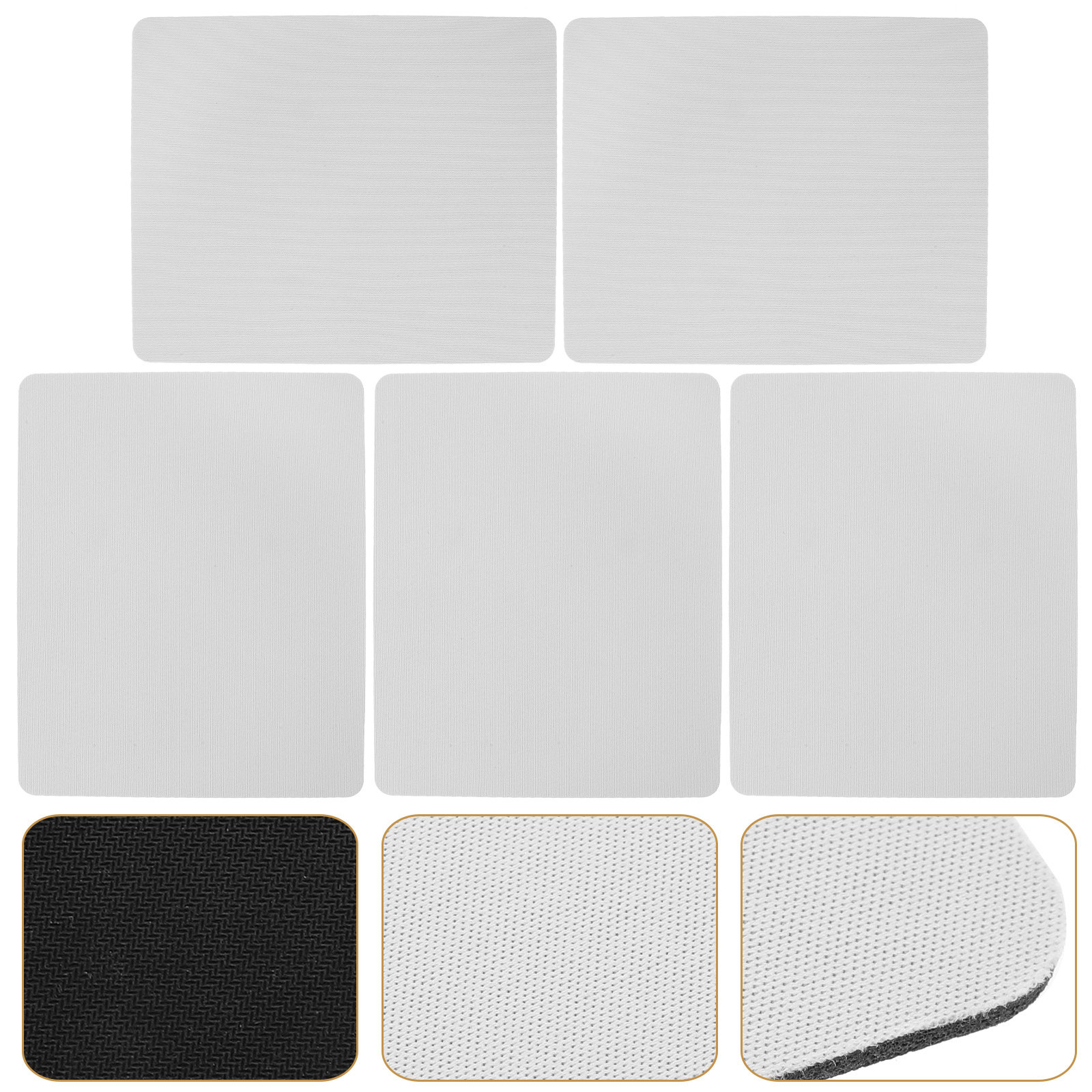 Mouse Pad Blank Sublimation - Lot de 5 tapis de souris