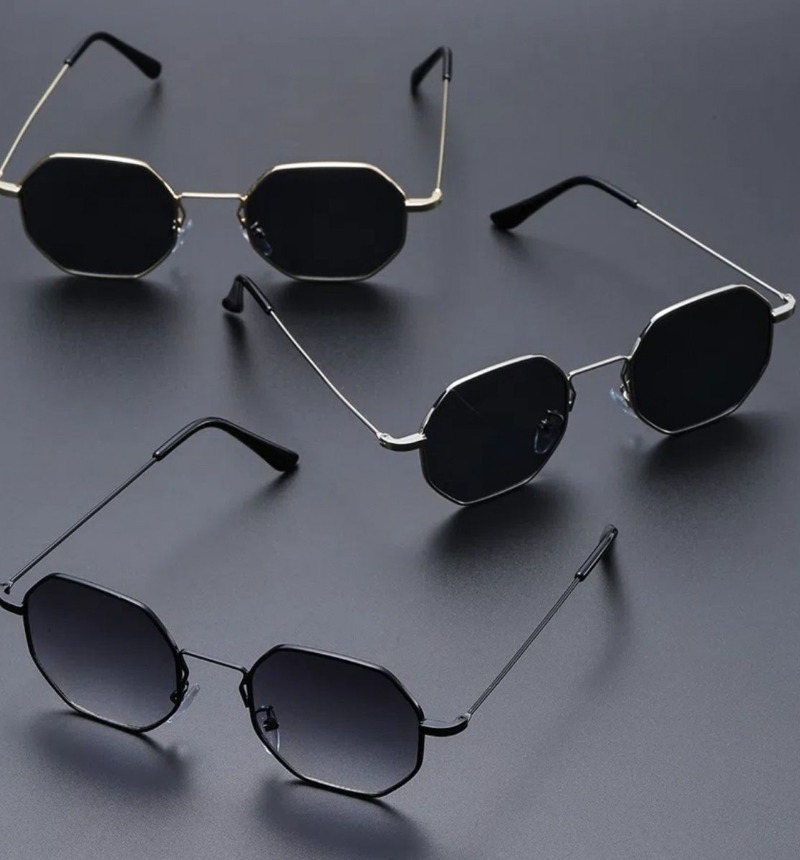 Metal Photo Panel - Lunettes de soleil carrées sexy pour