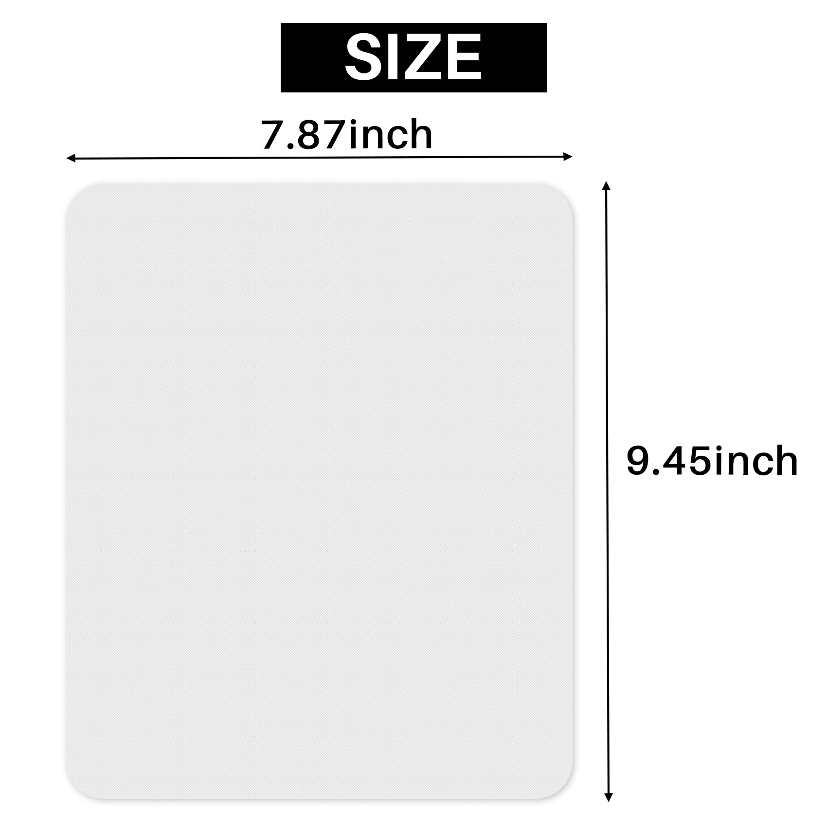 Mouse Pad Blank Sublimation - Lot de 10 tapis de souris