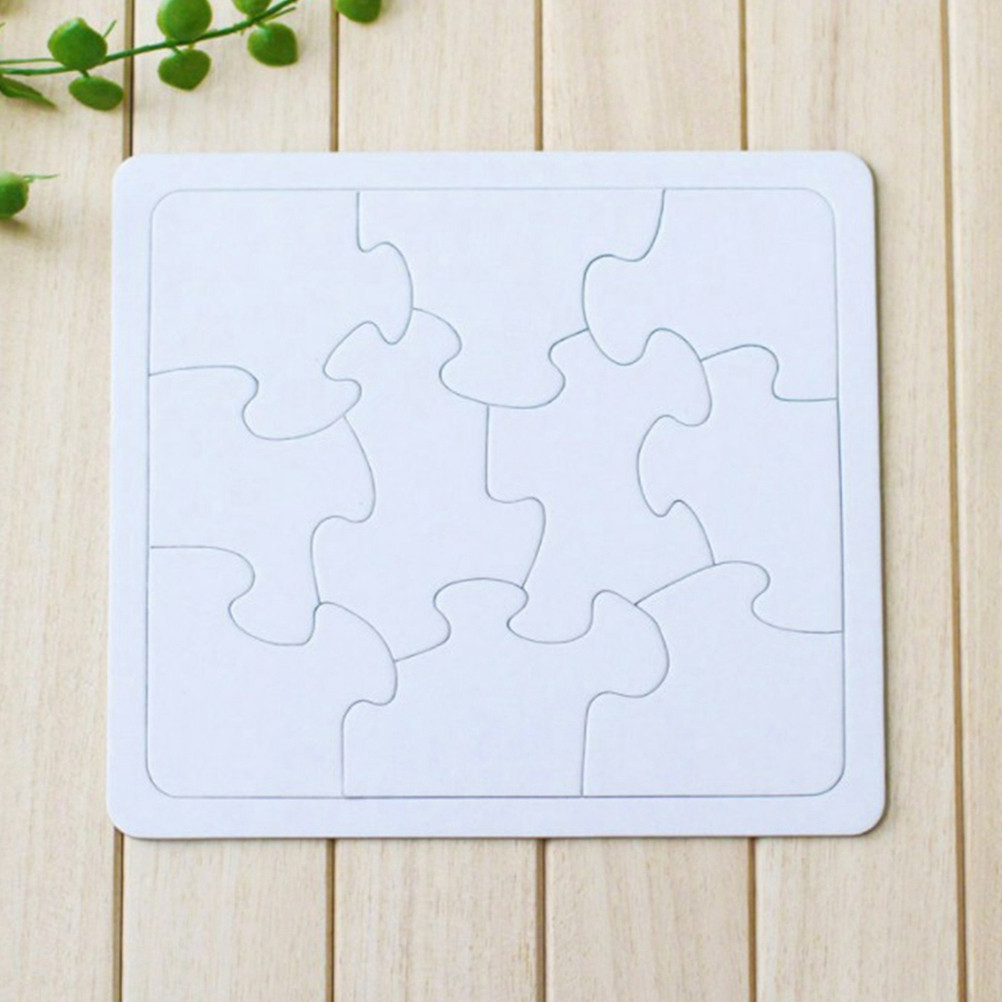 Puzzle Blank White - Ensemble de puzzles vierges à colorier