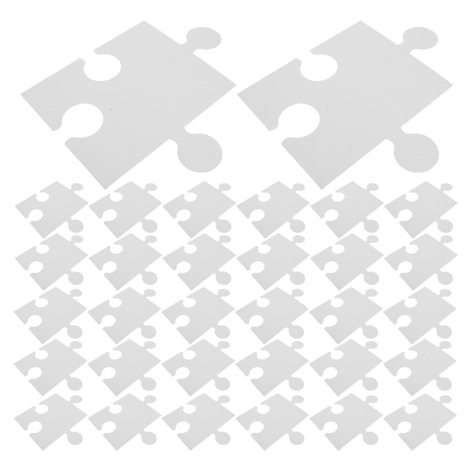 Puzzle Blank White - 60 pièces de puzzle en papier