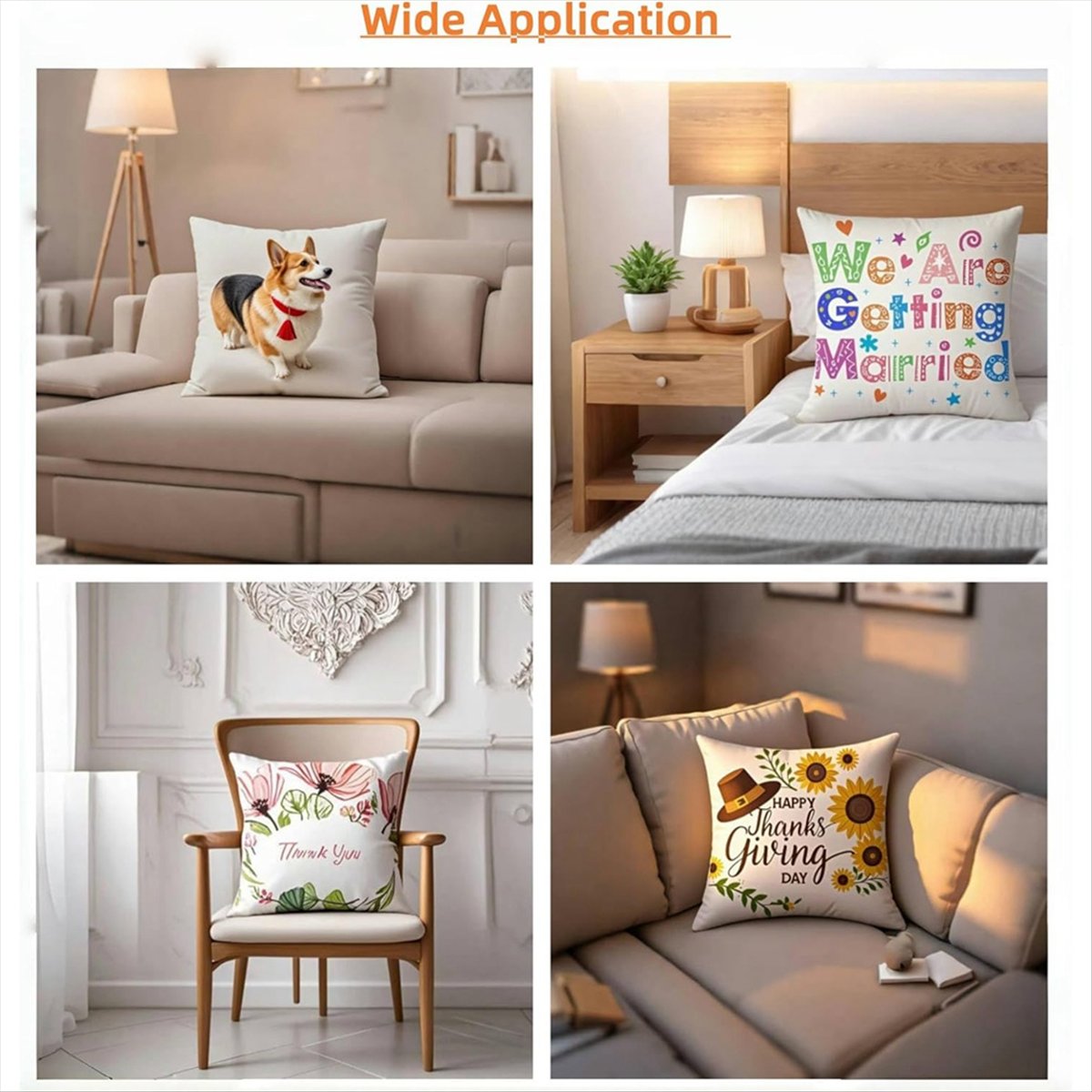 N14R Lot de 8 housses de couss - Pillow Cover Sublimation avis et prix