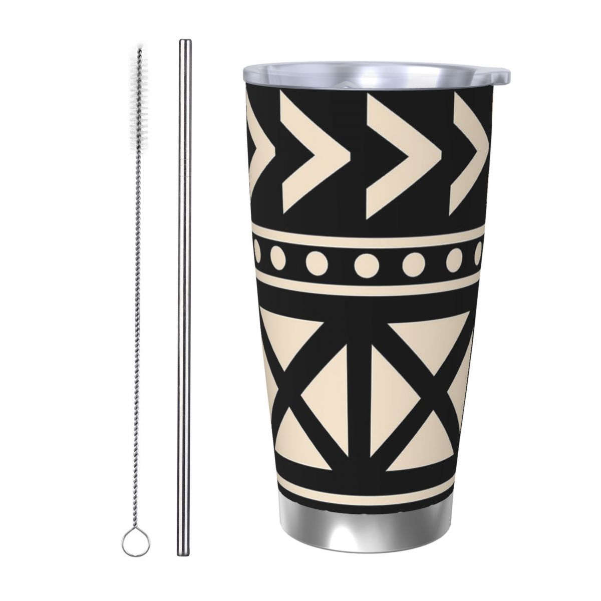 Tissu de boue africain noir et - Tumbler 20Oz White avis et prix