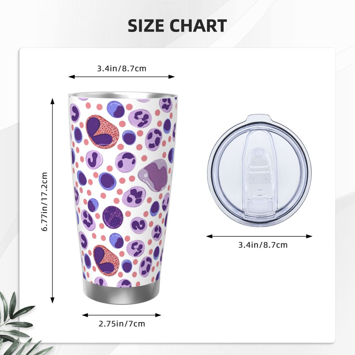 Grand gobelet en acier inoxyda - Tumbler 20Oz White avis et prix
