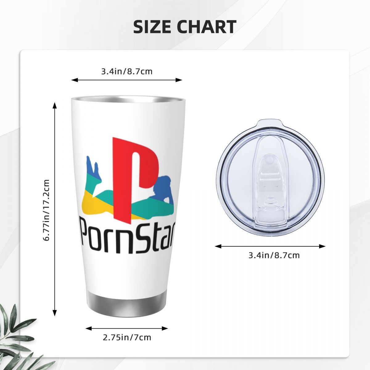 Ps Pron Star – gobelet en acie - Tumbler 20Oz White avis et prix
