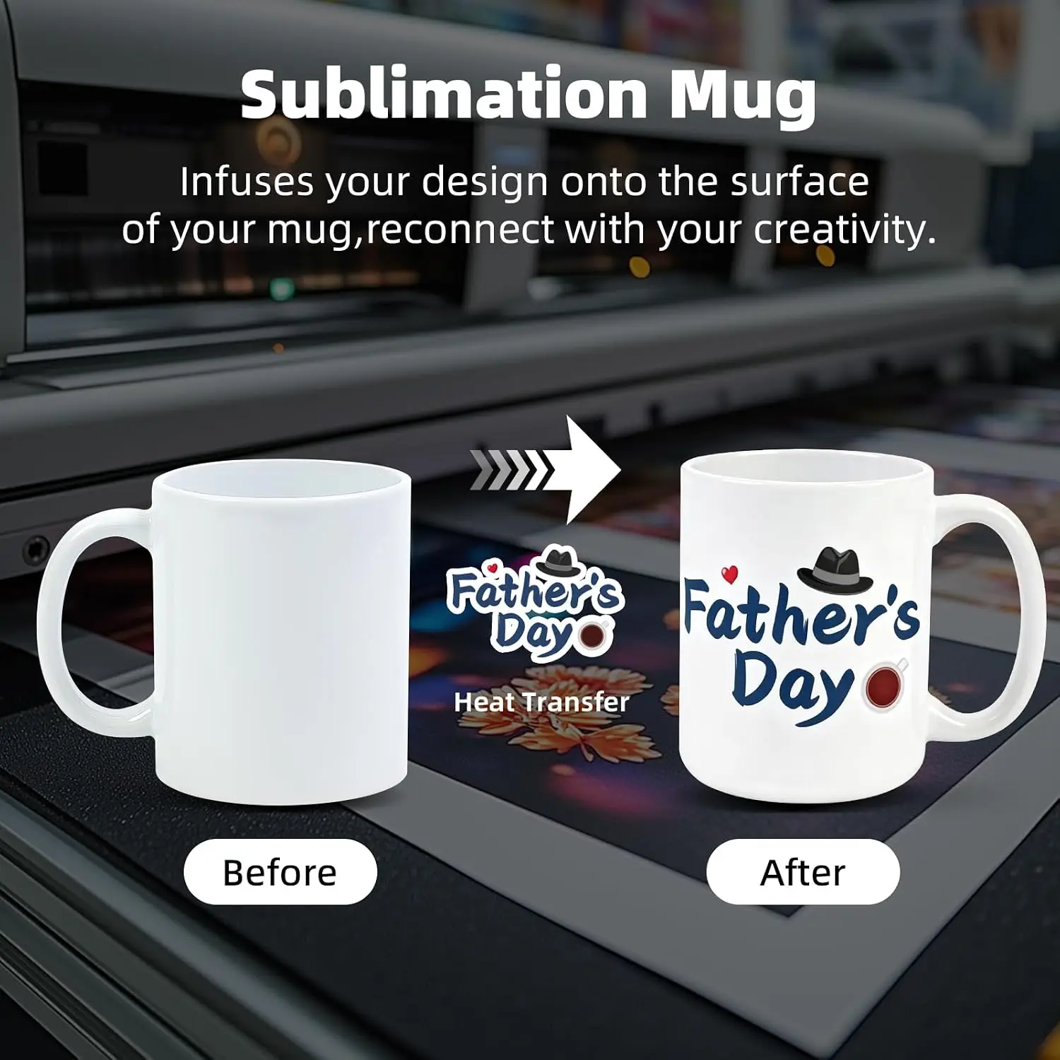 Tasses à sublimation 11 oz, ar - Sublimation Mug White avis et prix