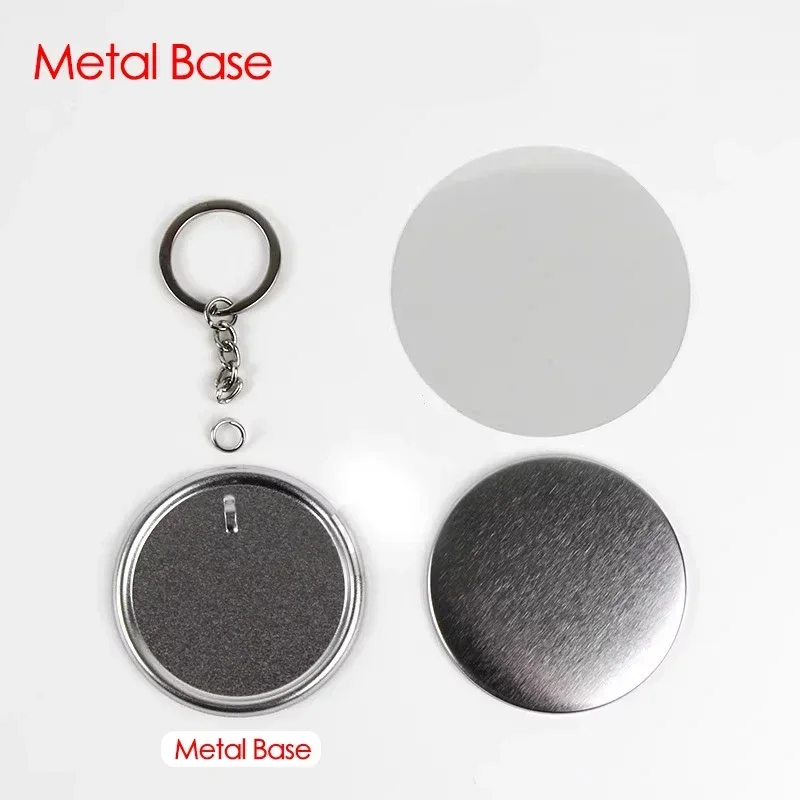 100 pièces 44mm 58mm porte-clé - Button Badge Blank avis et prix