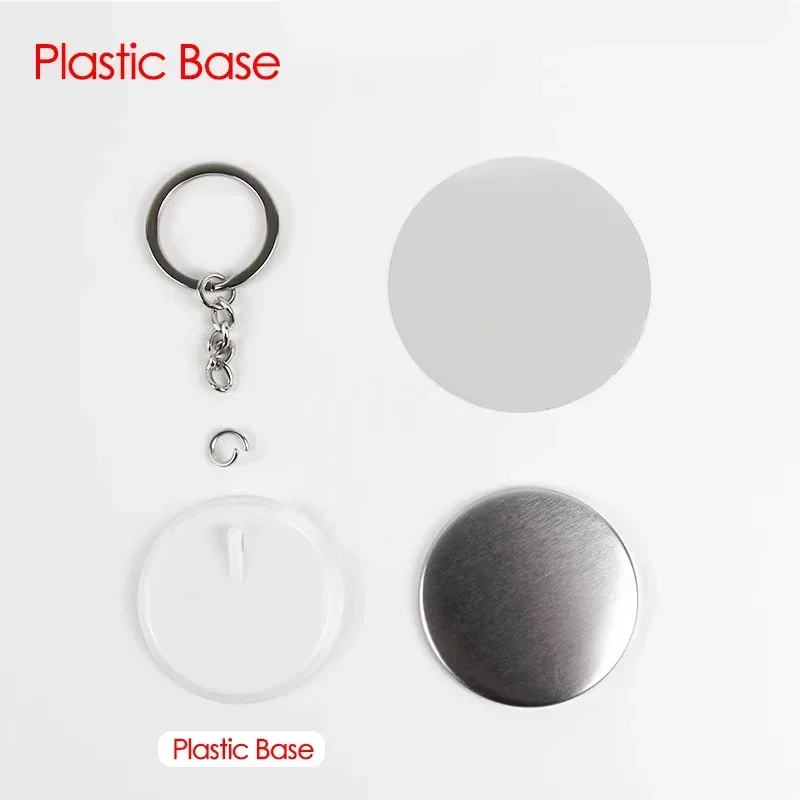 100 pièces 44mm 58mm porte-clé - Button Badge Blank avis et prix