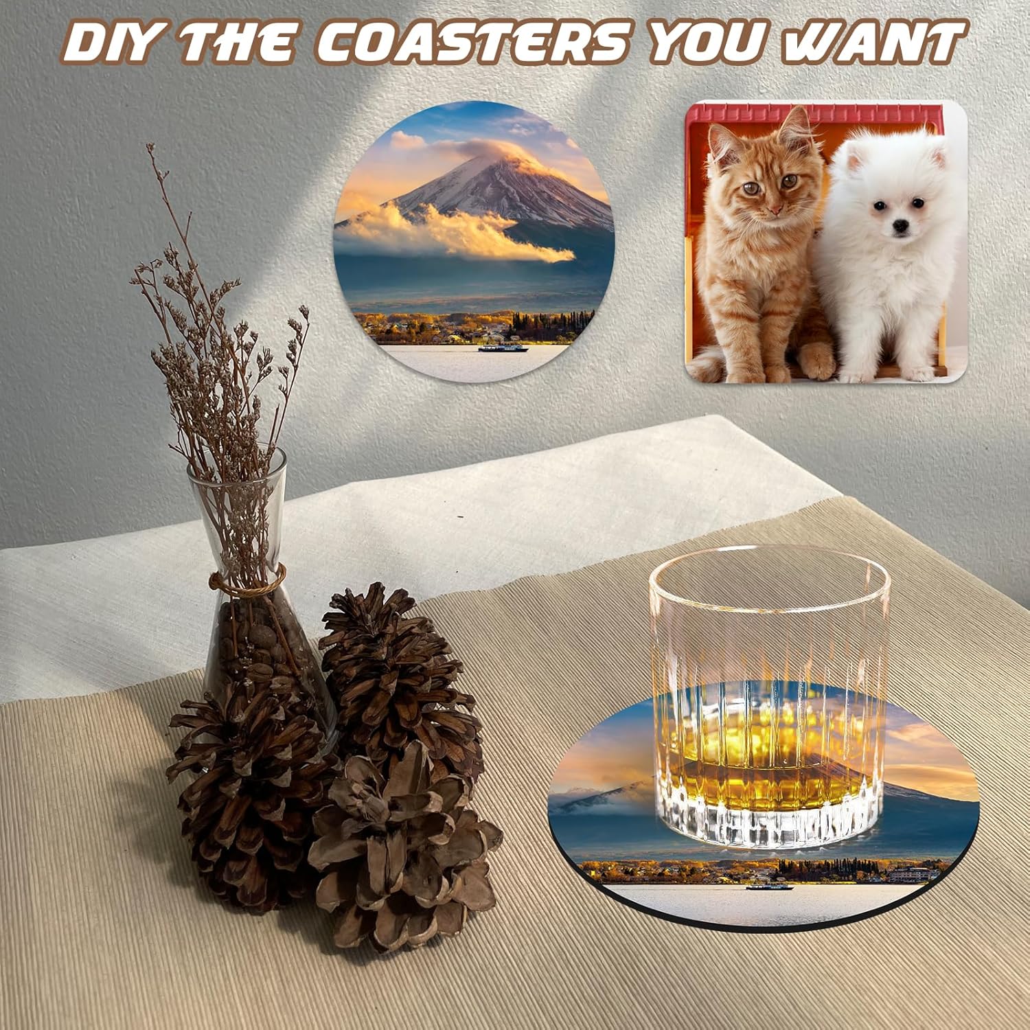 Ensemble en vrac de sous-verre - Coaster Sublimation Blank avis et prix
