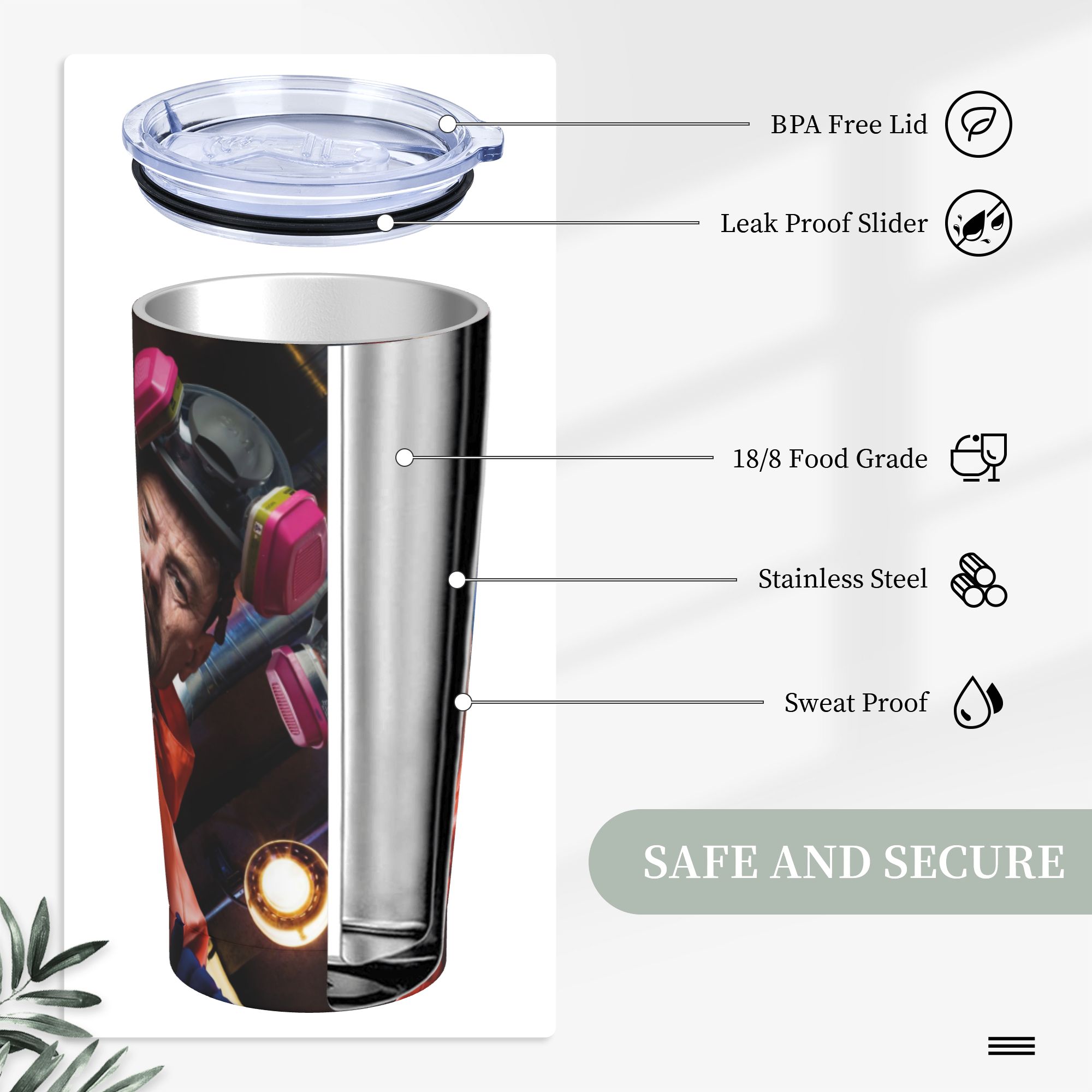 Gobelet isotherme Walter White - Tumbler 20Oz White avis et prix