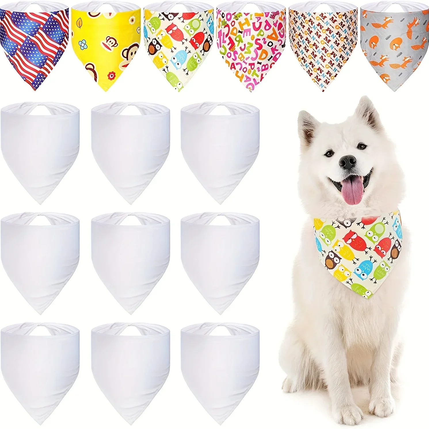 Bandanas vierges en Polyester  - Bandana Blank White avis et prix