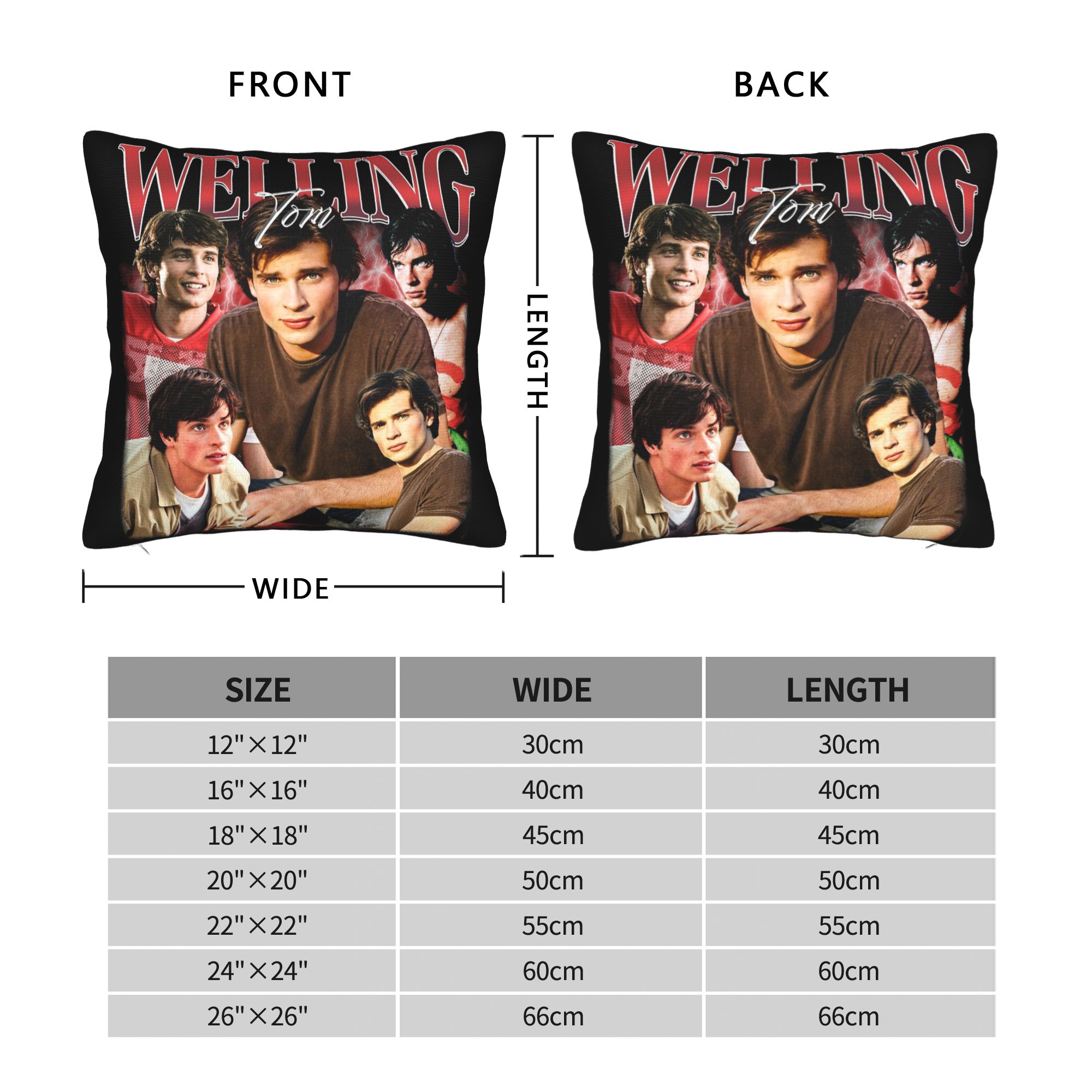 Vintage Welling Tom chauffé ri - Pillow Cover Sublimation avis et prix