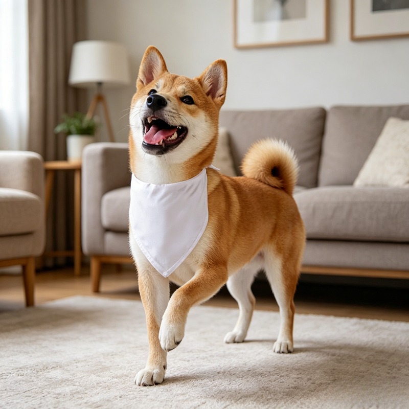 Bandana triangulaire blanc pou - Bandana Blank White avis et prix