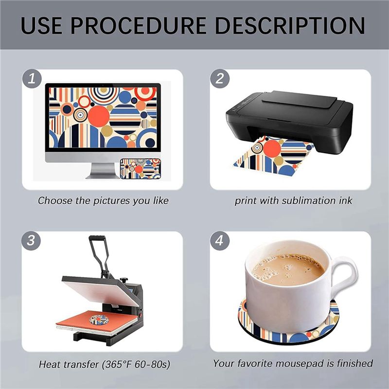 ABVT-160PC Sous-verres vierges - Coaster Sublimation Blank avis et prix