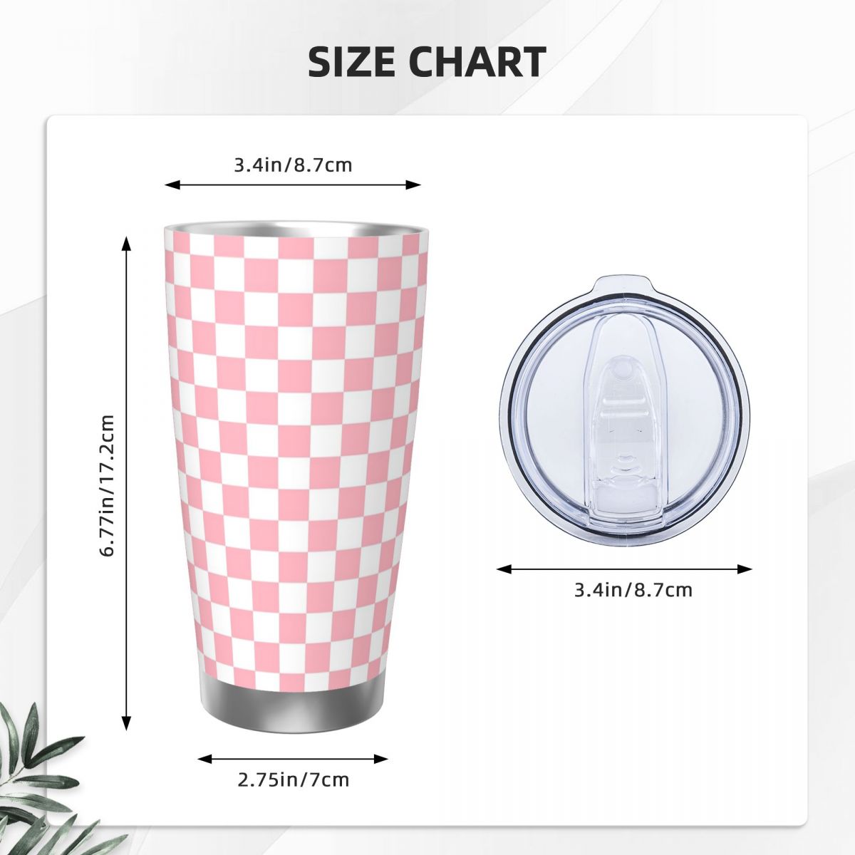 Gobelet en acier inoxydable à  - Tumbler 20Oz White avis et prix