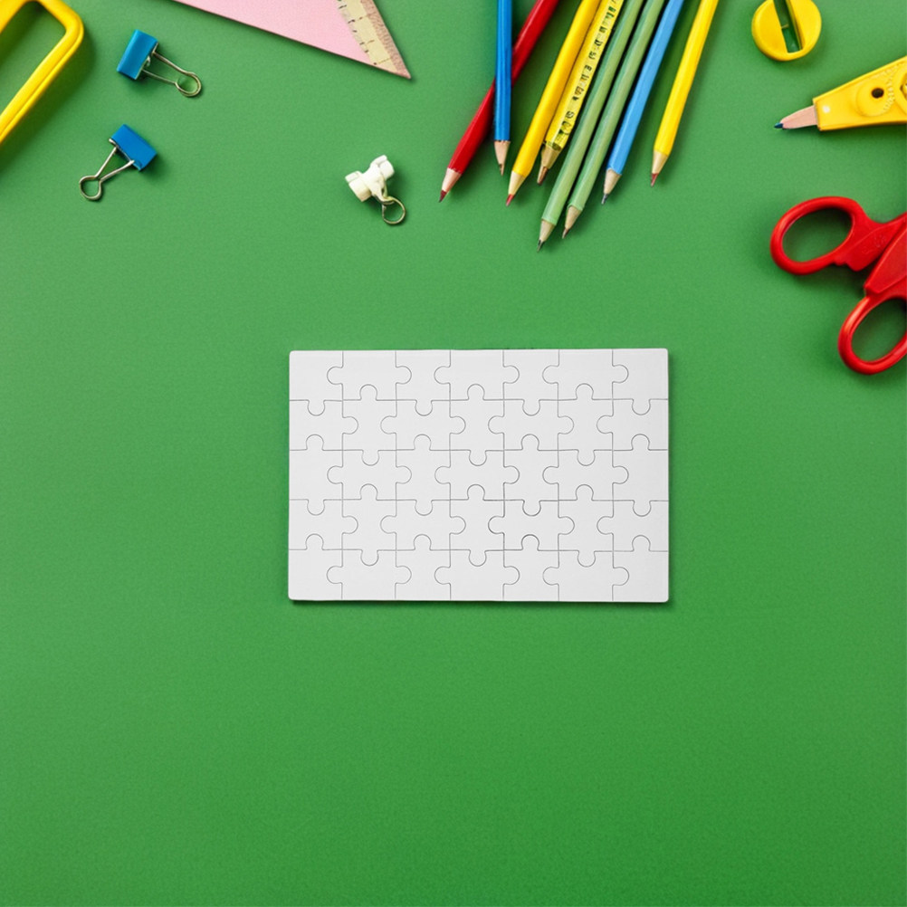 12 pièces de puzzle vierges po - Puzzle Blank White avis et prix