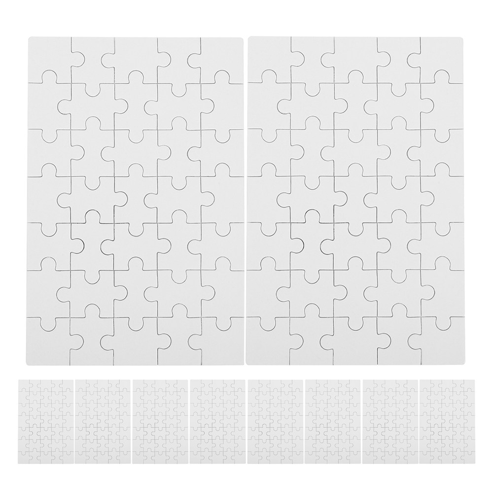 12 pièces de puzzle vierges po - Puzzle Blank White avis et prix