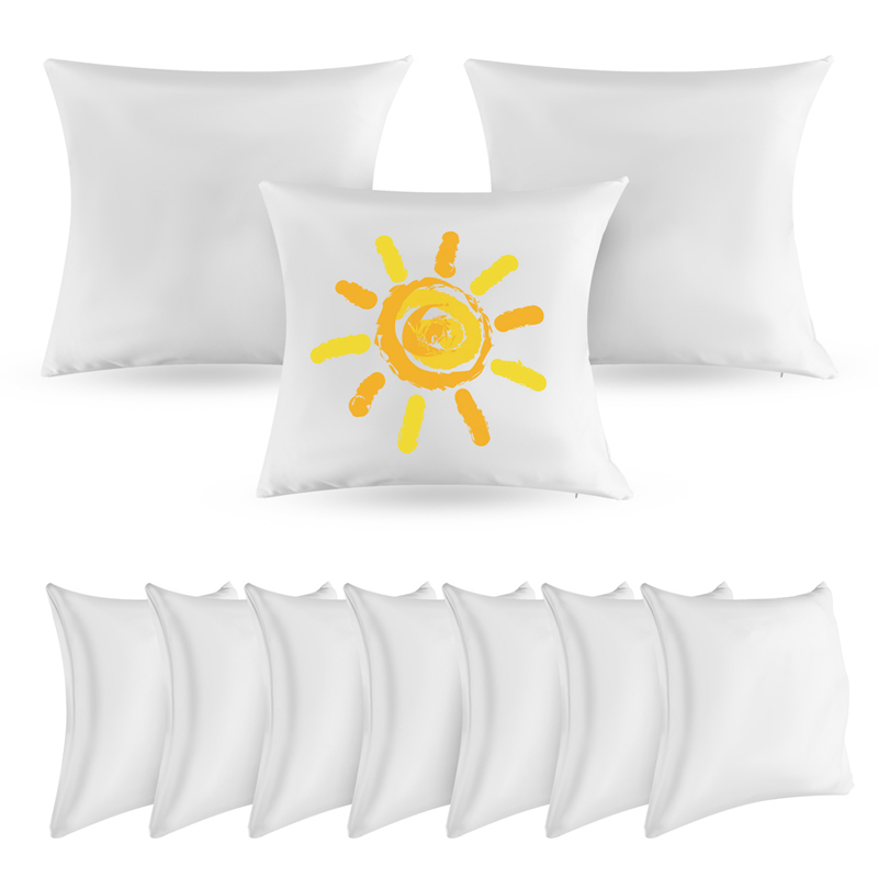 Housse de coussin blanche unie - Pillow Cover Sublimation avis et prix
