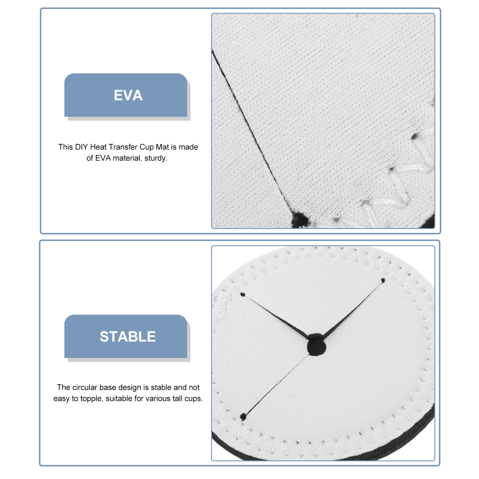 Lot de 4 sous-verres de sublim - Coaster Sublimation Blank avis et prix