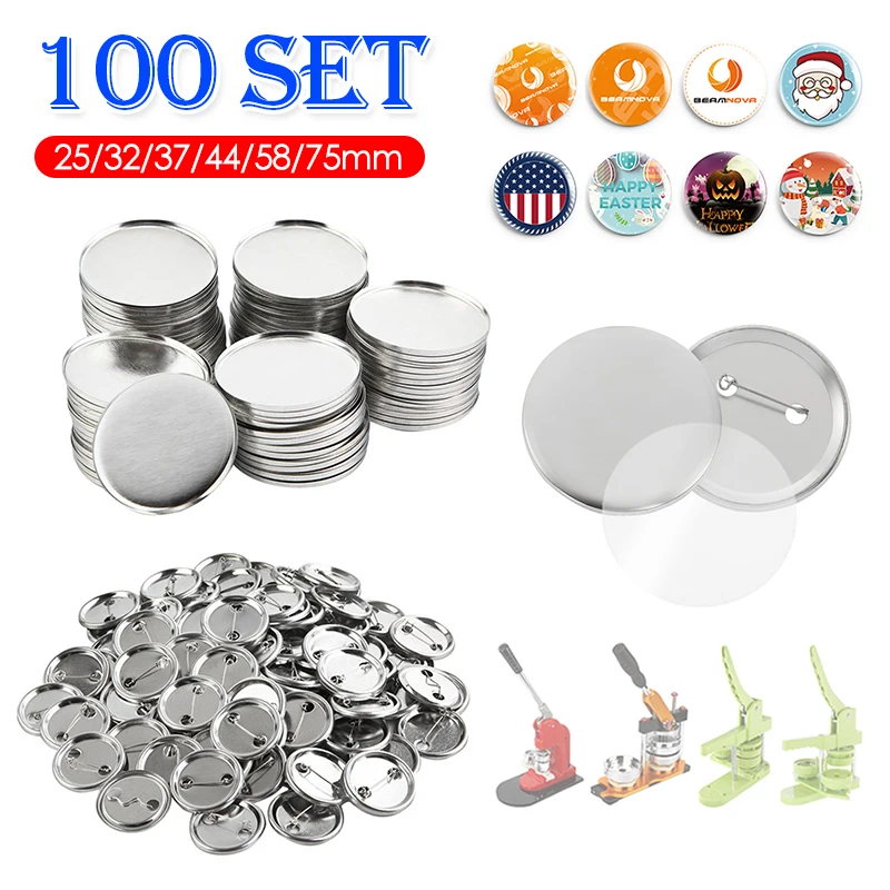 100 ensemble de boutons à broc - Button Badge Blank avis et prix