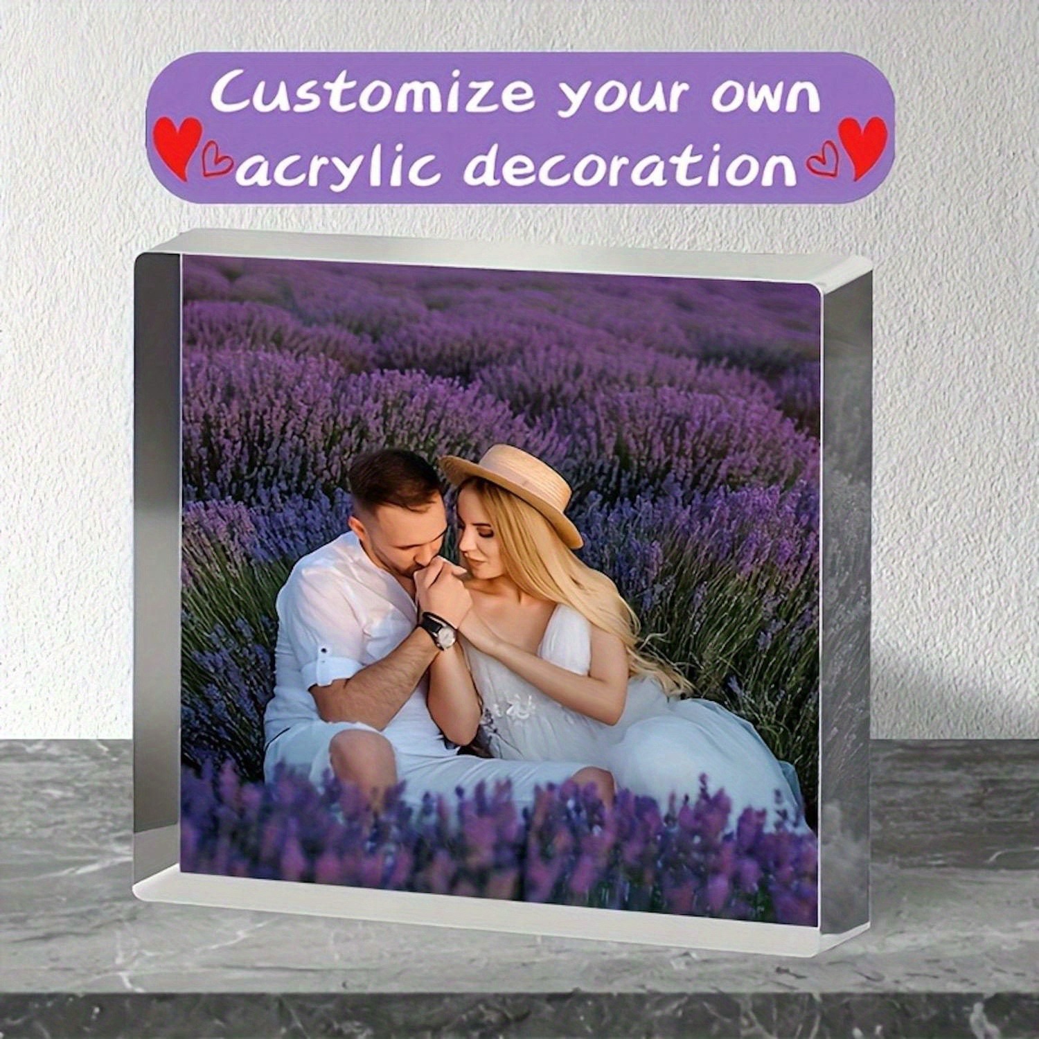 Bloc photo acrylique plat 2D - - Photo Acrylic Block avis et prix
