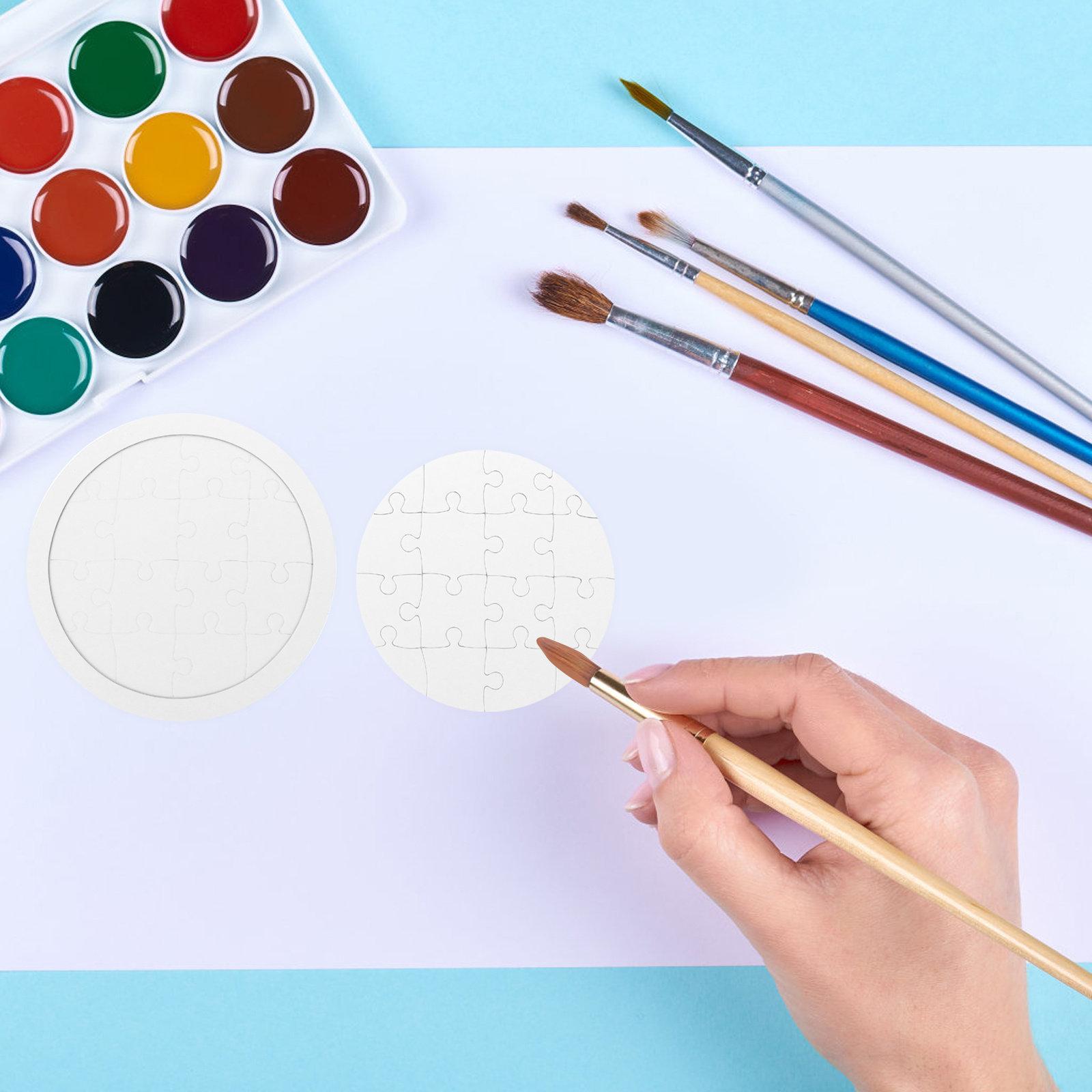 4 ensembles de puzzles vierges - Puzzle Blank White avis et prix