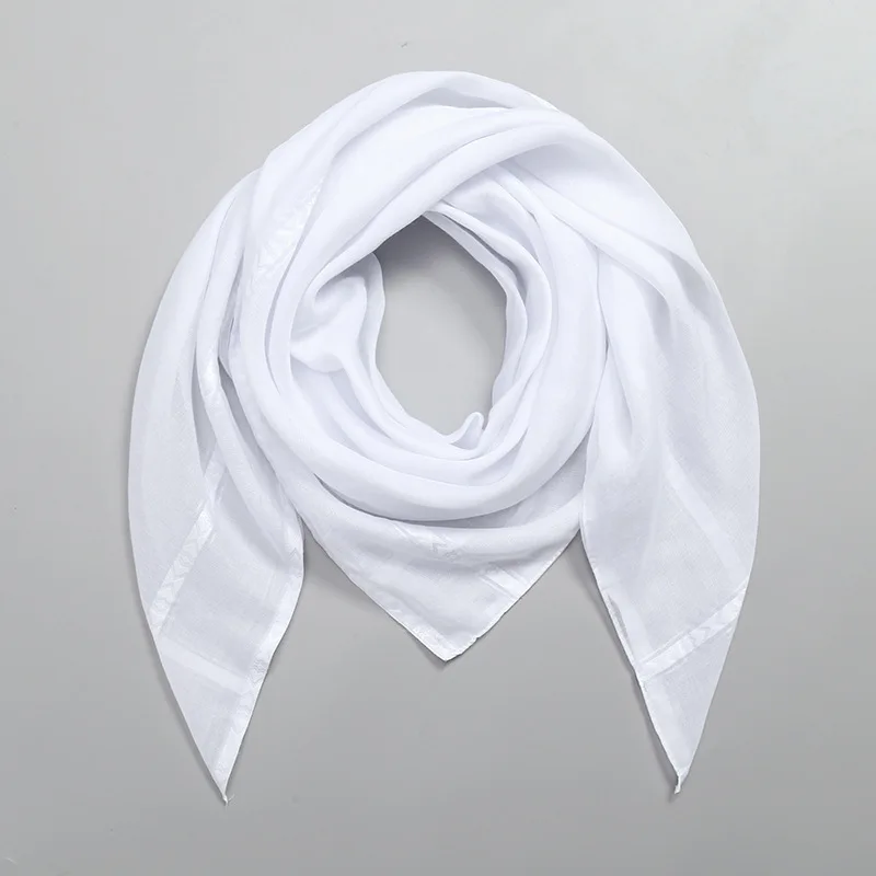 Islam blanc carré écharpe homm - Bandana Blank White avis et prix