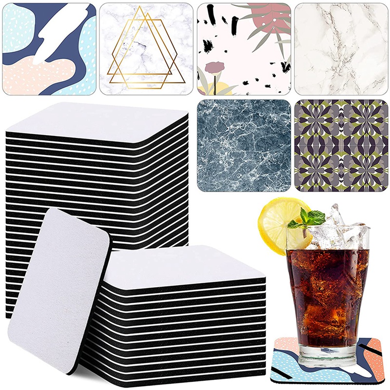 35 Pièces de sous-verres carré - Coaster Sublimation Blank avis et prix