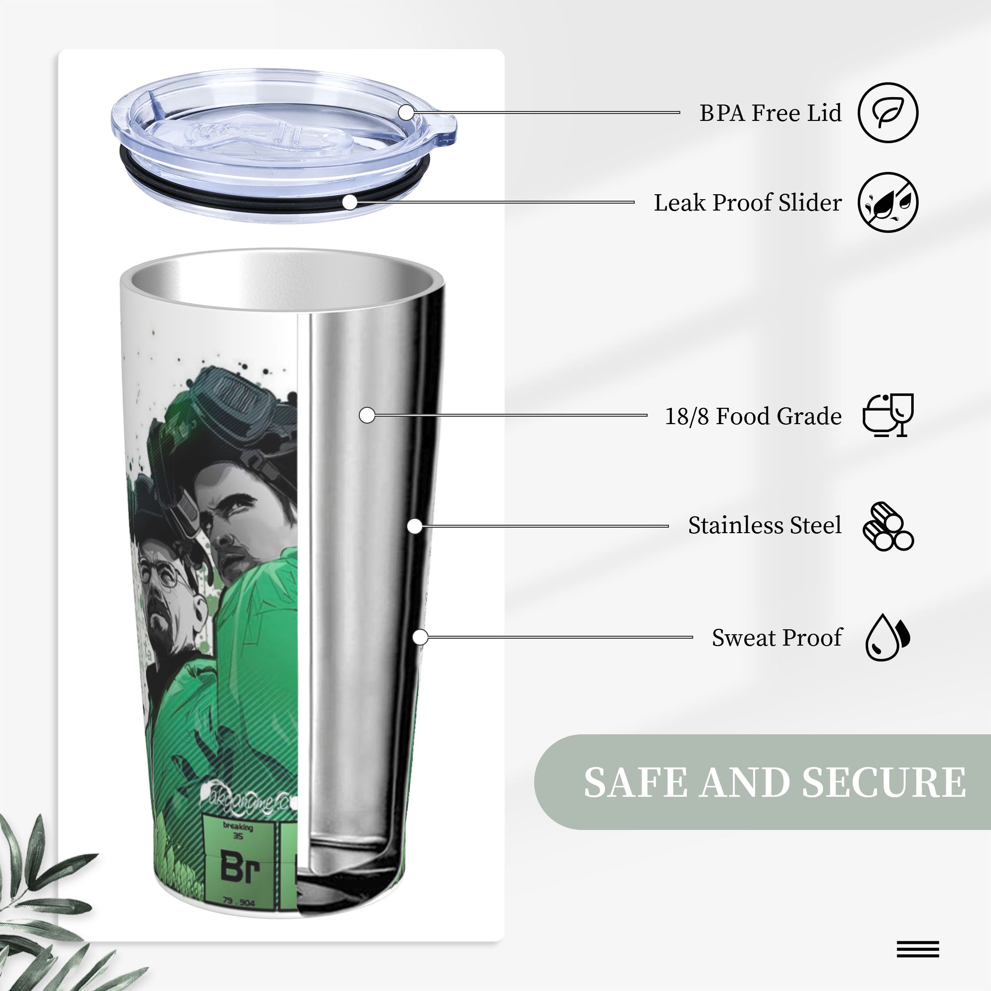 Gobelet isotherme Breaking Bad - Tumbler 20Oz White avis et prix