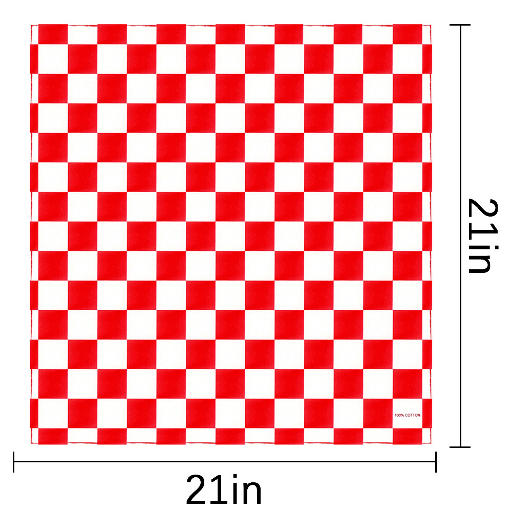 Bandana à carreaux drapeau Aut - Bandana Blank White avis et prix