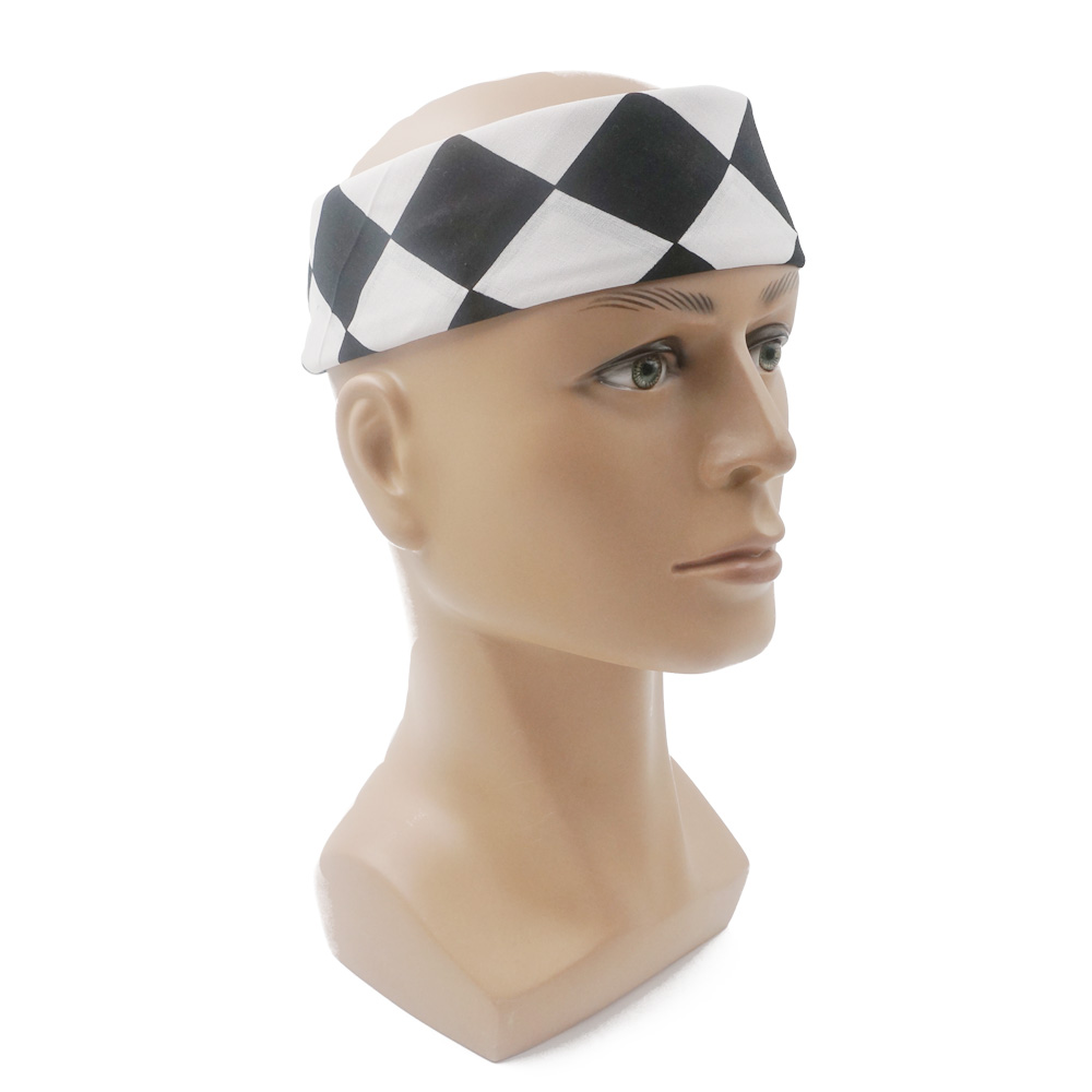 Bandana à carreaux drapeau Aut - Bandana Blank White avis et prix