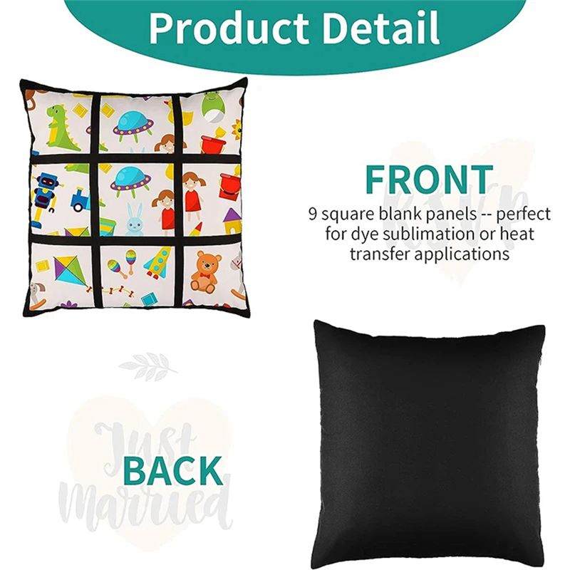 ABKJ-6 pièces Housse de coussi - Pillow Cover Sublimation avis et prix